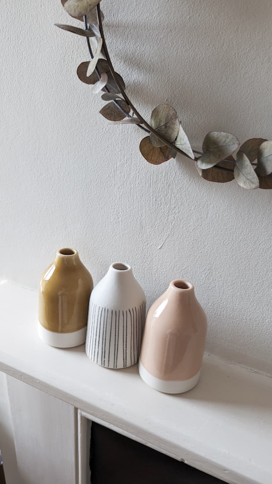 selection of bud vases in various finishes